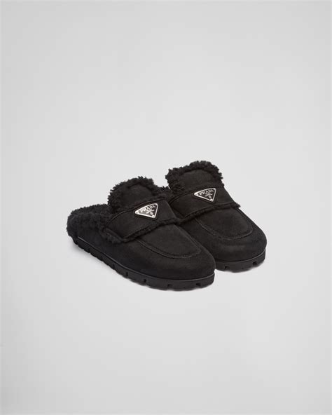 prada slippers online|Prada fuzzy slippers.